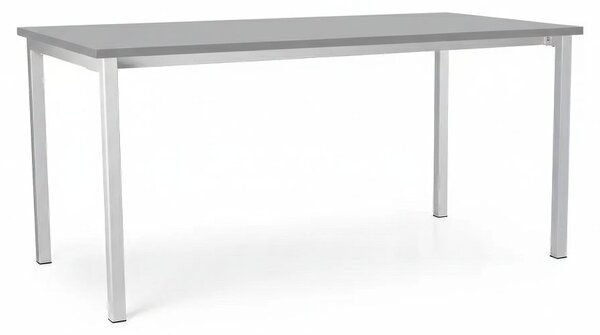 Univerzální stůl s kovovou podnoží 160 x 80 cm, světle šedá