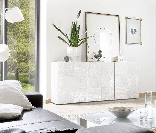 Komoda ARIA 181x84x43 cm bílá