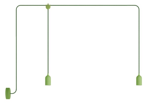 Creative cables T-snake EIVA venkovní osvětlení IP65, 2 světla a baldachýn Barva: Hořčicově žlutá