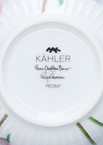 Kähler Design Porcelánová miska Hammershøi Peonies KD580