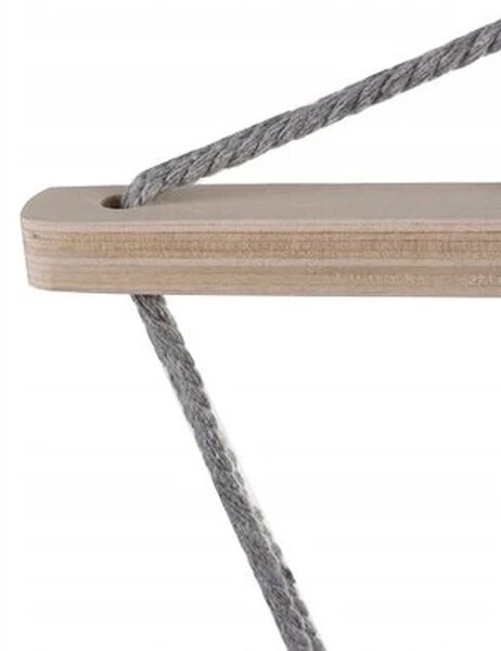 Houpací síť s tyčí Iso Trade šedá 250 kg 270 x 150 cm