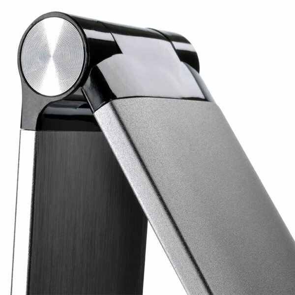 Solight LED stolní lampička stmívatelná, 11W, změna chromatičnosti, broušený hliník, stříbrná WO51-S