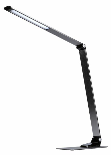 Solight LED stolní lampička stmívatelná, 11W, změna chromatičnosti, broušený hliník, stříbrná WO51-S