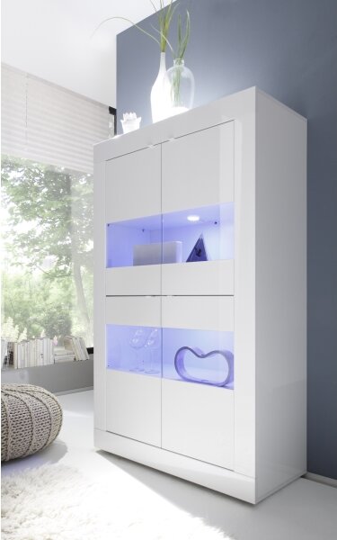 Komoda NERILA 102x162x43 cm bílá