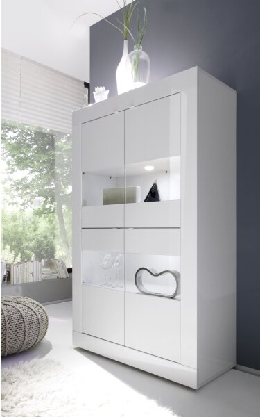 Komoda NERILA 102x162x43 cm bílá