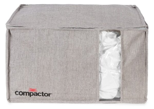 Šedý kompresní úložný box Compactor Oxford, 210 l