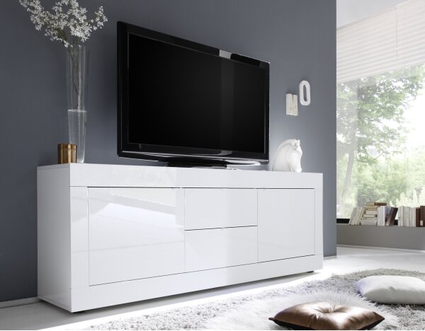 Komoda NERILA 210x66x43 cm bílá