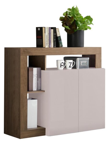 Komoda LENOR 108x93x42 cm kašmír/dub