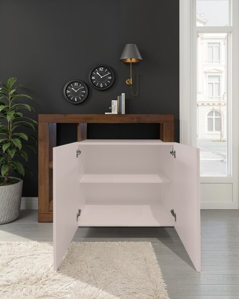 Komoda LENOR 108x93x42 cm kašmír/dub