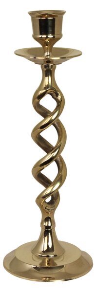 Kovový svícen Ewa Twisted Brass