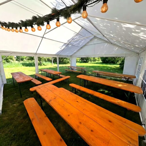 BRIMO Párty stan 6x6 m PVC bílý