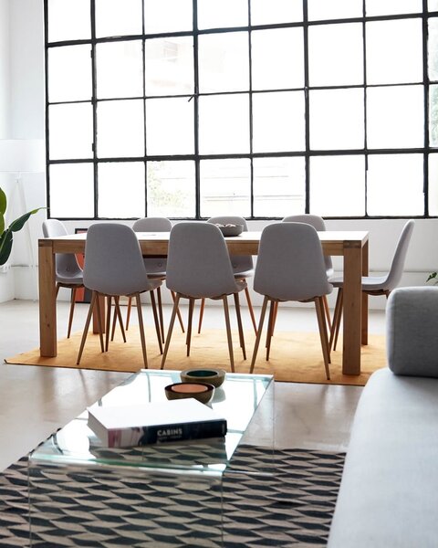 Dubový rozkládací jídelní stůl Kave Home Vivy, 180 x 90 cm