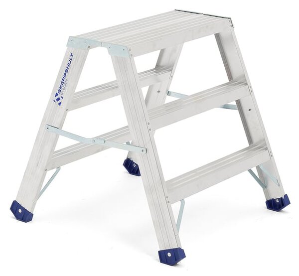 AJ Produkty Skládací schůdky CREST, 3 příčky, výška 715 mm