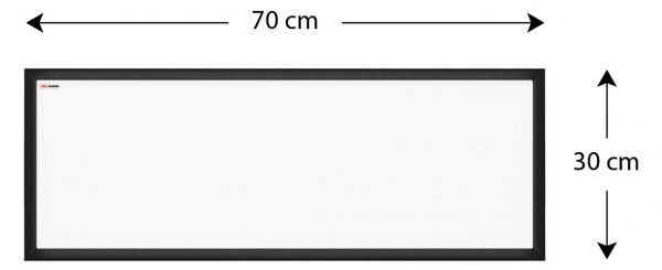 ALLboards COLOR TM37BK magnetická tabule 30 x 70 cm