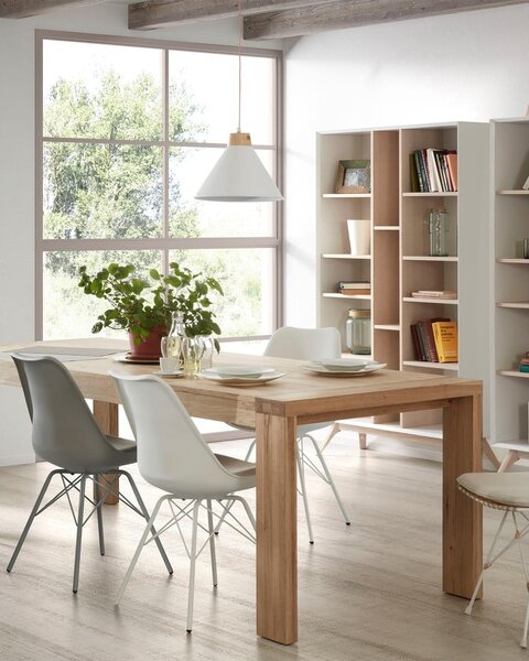 Dubový rozkládací jídelní stůl Kave Home Vivy, 180 x 90 cm