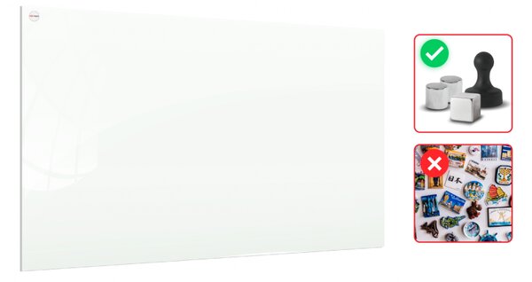 ALLboards CLASSIC TS100x80W skleněná tabule 100 x 80 cm