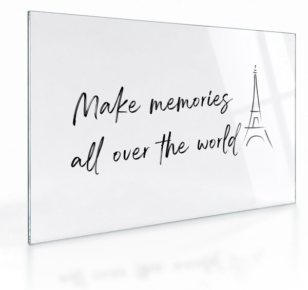 Skleněný obraz - Make memories (70x50 cm)