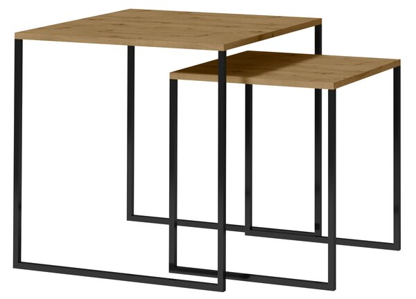 ADRK Furniture Konferenční stolek 2v1 ARIA CT-ARI-60-50-A_B