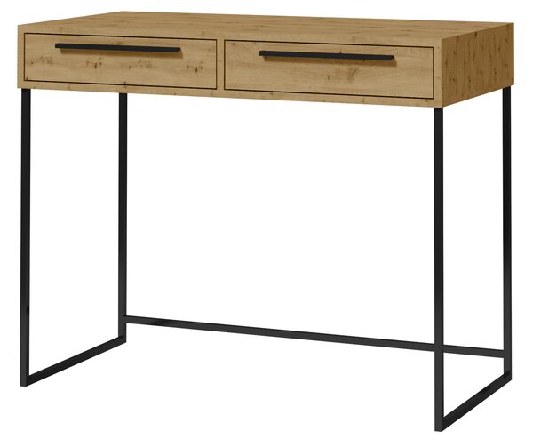 ADRK PC stůl ARIA A-B, dub artisan/černá