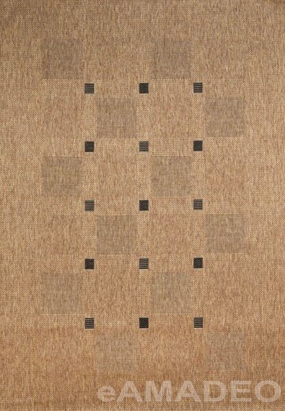Kusový koberec FLOORLUX 20079 - hnědý/černý - 160x230cm