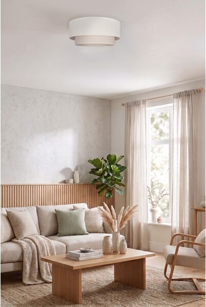 Brilagi - LED Stropní svítidlo BOHO ECO 1xE27/10W/230V pr. 40 cm krémová