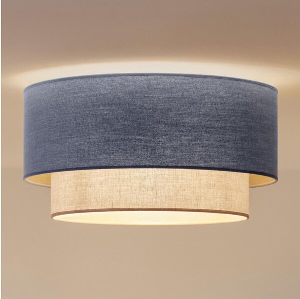 Brilagi - LED Stropní svítidlo BOHO ECO 1xE27/10W/230V pr. 40 cm modrá/krémová