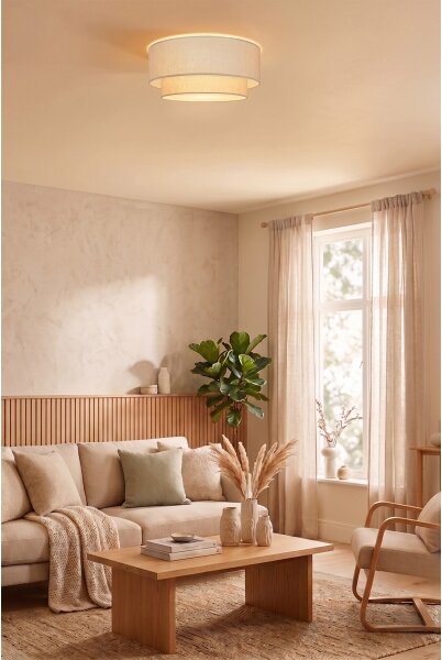 Brilagi - LED Stropní svítidlo BOHO ECO 1xE27/10W/230V pr. 40 cm krémová