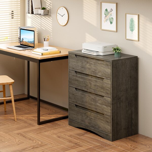 Bealife AP22 Komoda se 4 zásuvkami - 70x40x80 cm, do ložnice a obývacího pokoje, moderní úložná komoda