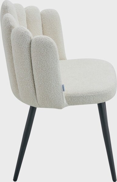 Židle LUXE v látce Bouclé Ecru
