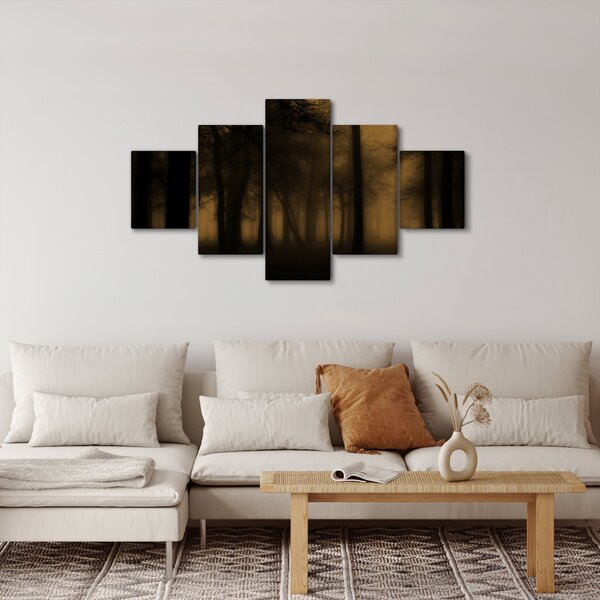 Obraz - Temný les (125x70 cm)