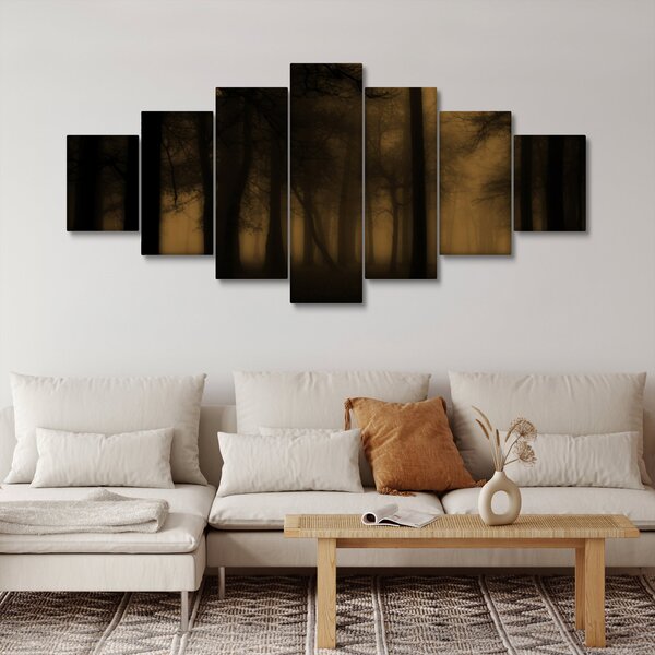 Obraz - Temný les (210x100 cm)