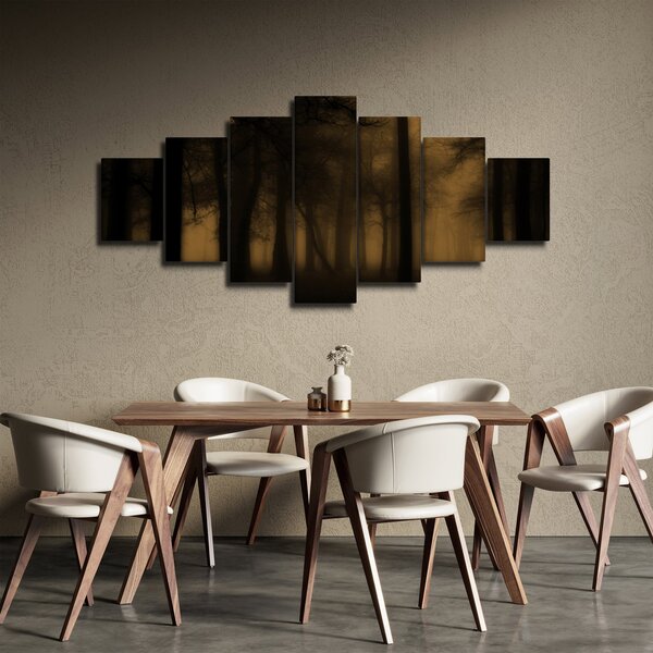 Obraz - Temný les (210x100 cm)