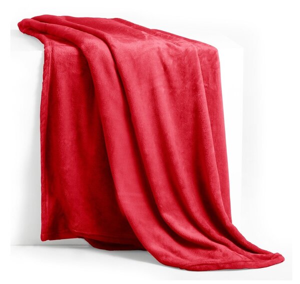 Červená deka z mikrovlákna DecoKing Mic, 160 x 210 cm