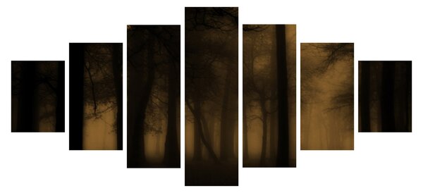 Obraz - Temný les (210x100 cm)