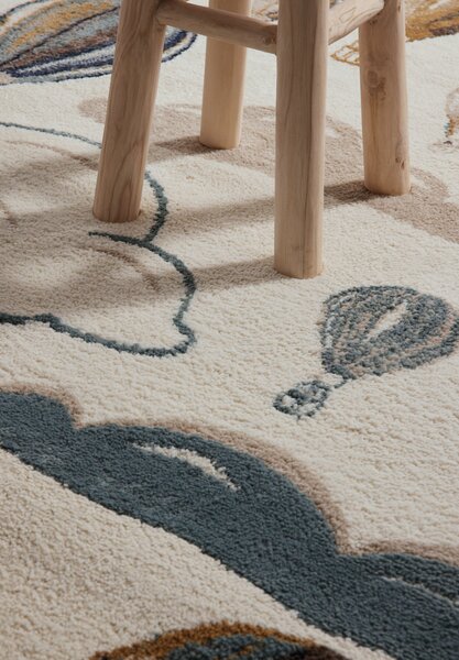 Hanse Home, Dětský koberec Adventures 106209 Cream Multicolor, 120x170, vícebarevná, dětský pokoj