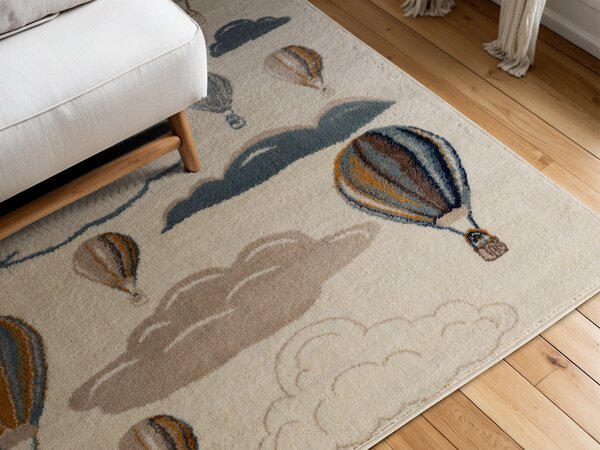 Hanse Home, Dětský koberec Adventures 106209 Cream Multicolor, 120x170, vícebarevná, dětský pokoj