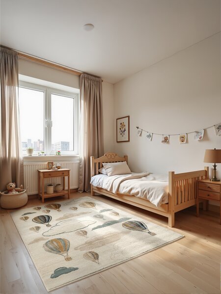 Hanse Home, Dětský koberec Adventures 106209 Cream Multicolor, 120x170, vícebarevná, dětský pokoj