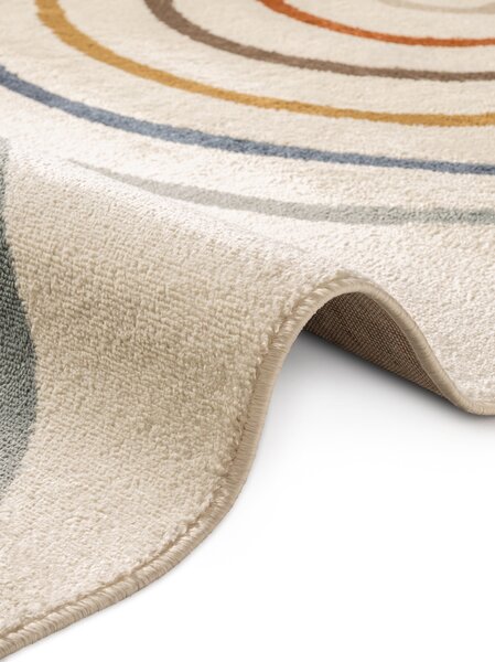 Hanse Home, Dětský koberec Adventures 106212 Cream Multicolor, 120x170, bílá, dětský pokoj