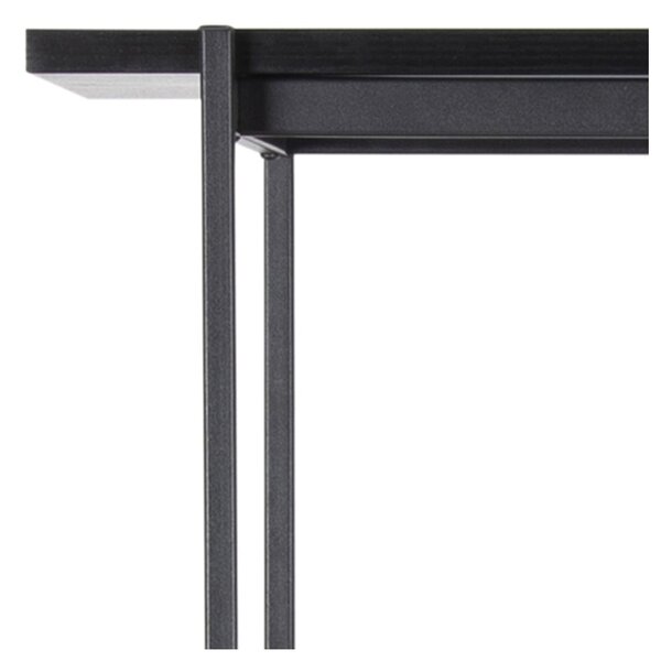 Černý regál v dekoru jasanu 94x172 cm Angus – Actona
