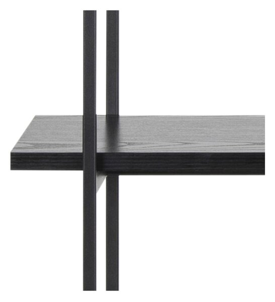 Černý regál v dekoru jasanu 94x172 cm Angus – Actona