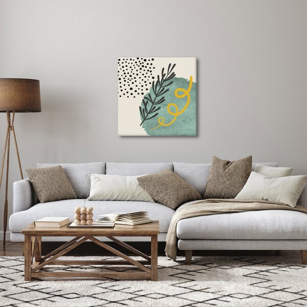Obraz - Abstraktní listy N⁰1 (30x30 cm)