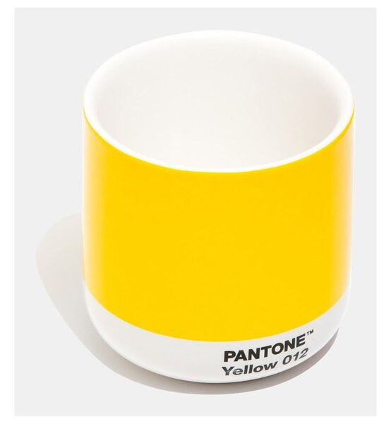 Žlutý keramický hrnek 175 ml Cortado Yellow 012 – Pantone