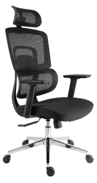 Kancelářská ergonomická židle Neoseat GARY — černá, nosnost 150 kg