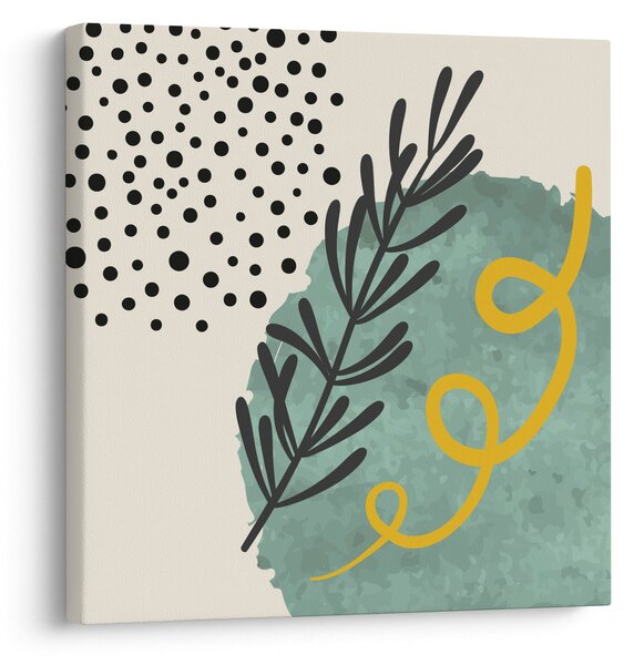 Obraz - Abstraktní listy N⁰1 (30x30 cm)