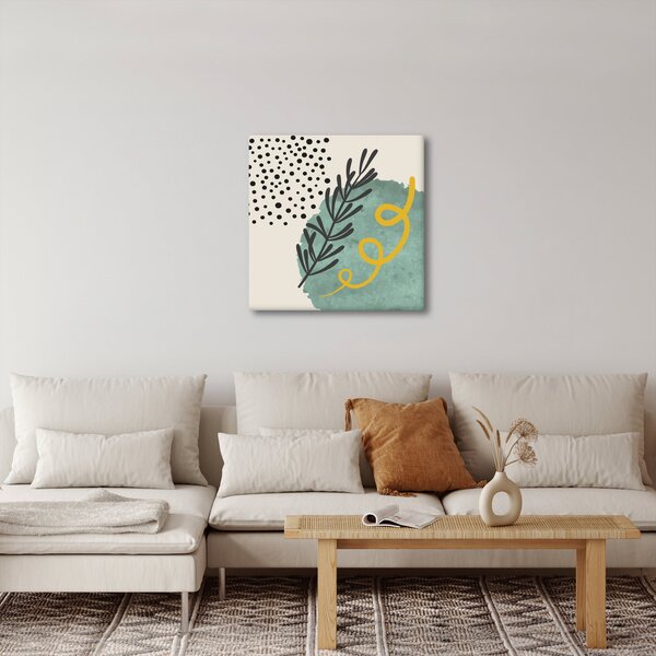 Obraz - Abstraktní listy N⁰1 (30x30 cm)