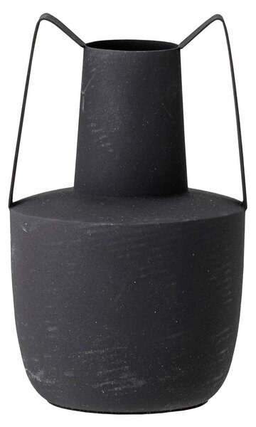 Černá kovová váza Bloomingville Itamar, výška 20,5 cm