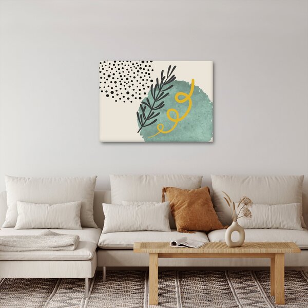 Obraz - Abstraktní listy N⁰1 (70x50 cm)