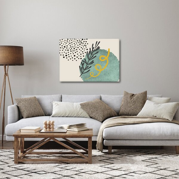 Obraz - Abstraktní listy N⁰1 (70x50 cm)