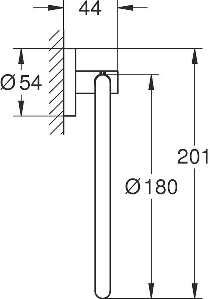 Grohe Start věšák na ručník černá 411742430