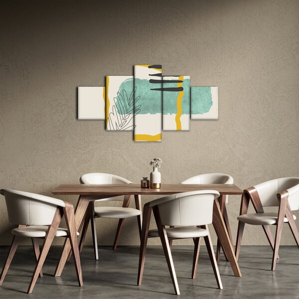 Obraz - Abstraktní listy N⁰2 (125x70 cm)